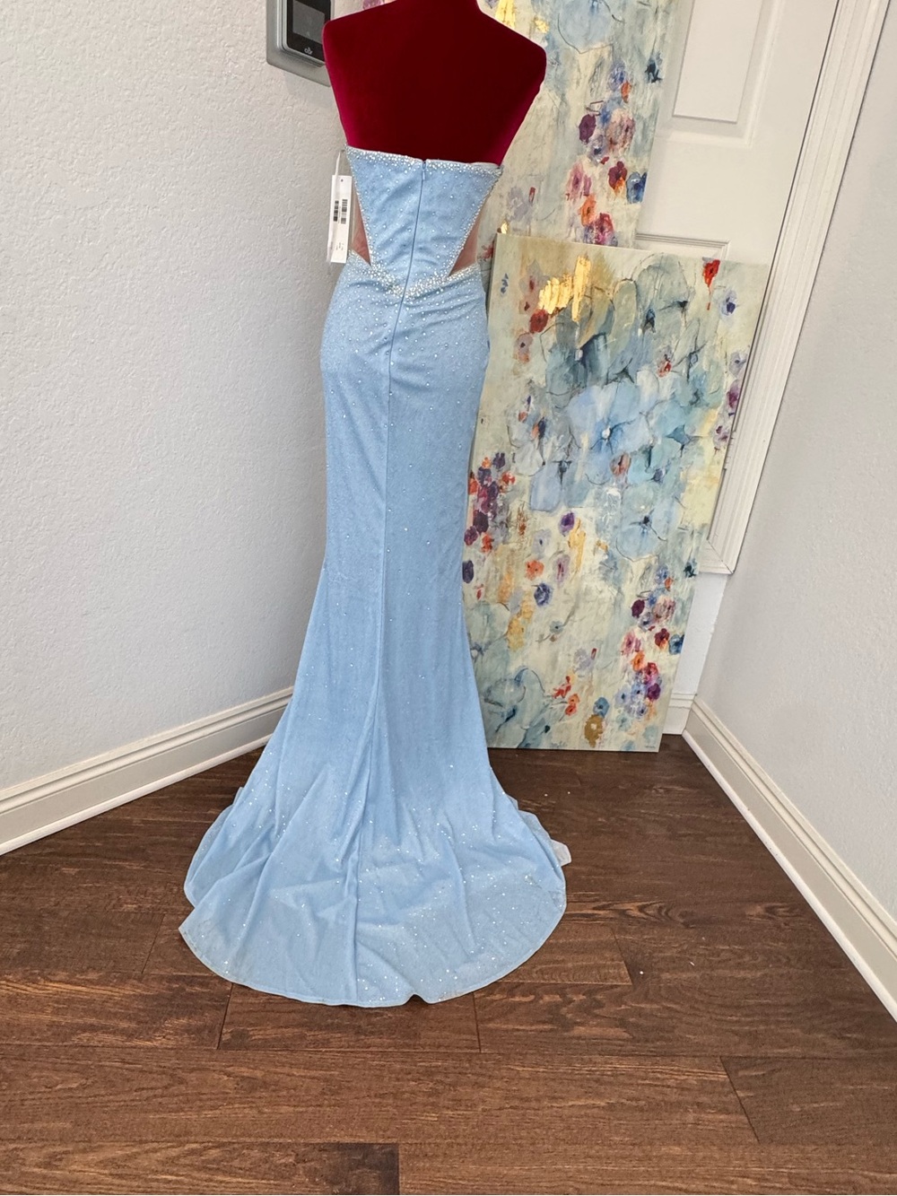 NWT Jovani Strapless Gown with Beaded Bust D5414 2026 Collection - Picture 9 of 13